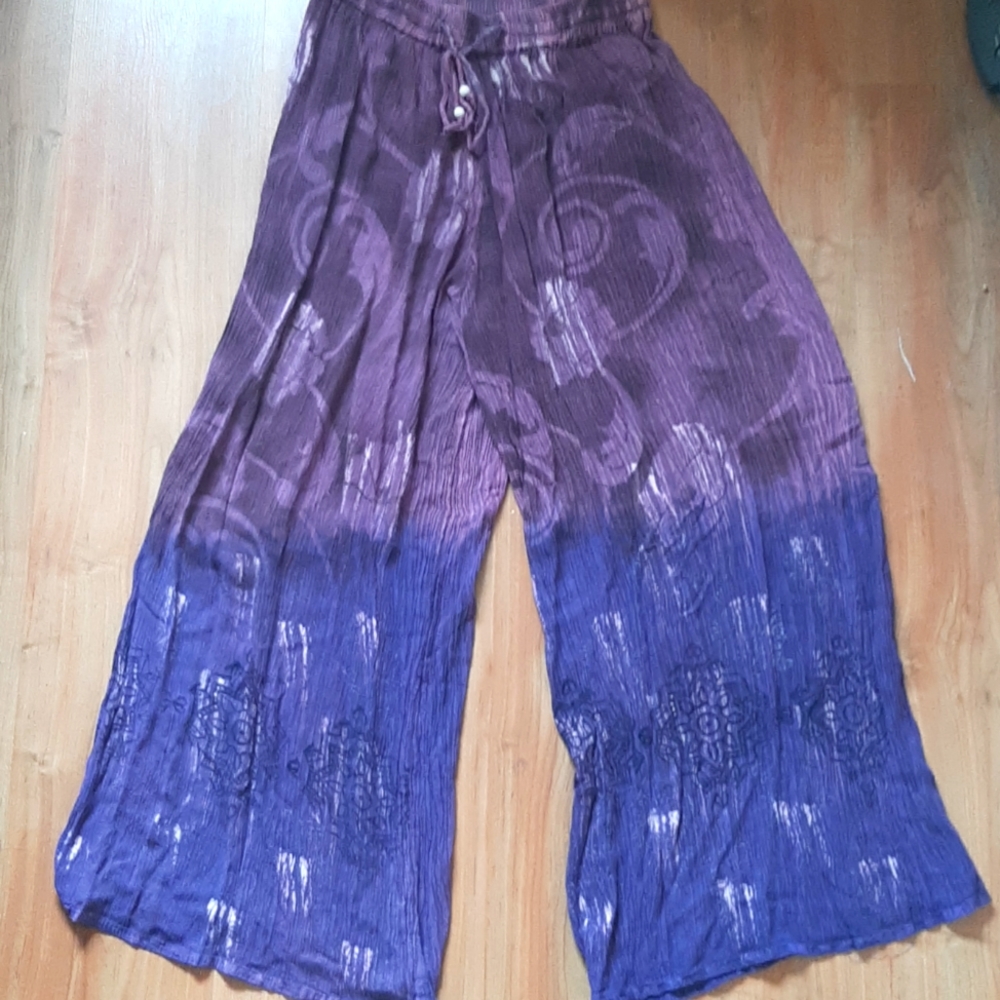 ombre purple flow pants